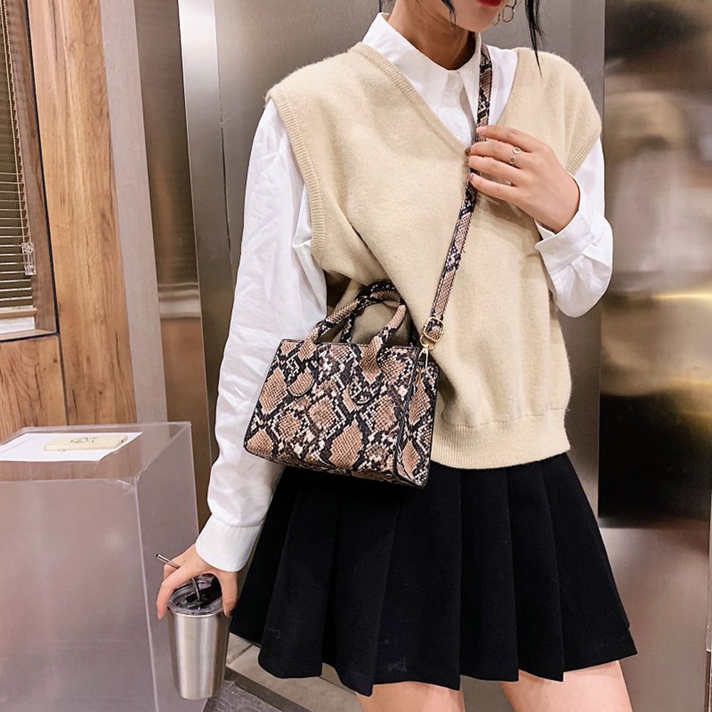 Hot Sale Snake Pattern Underarm Bags Cow Print rossbody Bag For Women 2021 Female Casual PU 2 - The Cow Print