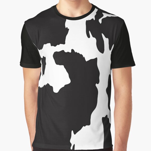 Black cow skin pattern Graphic T-Shirt RB1809 product Offical Cow Print Merch