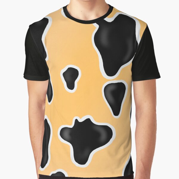 Pastel Orange Cow Print  Graphic T-Shirt RB1809 product Offical Cow Print Merch