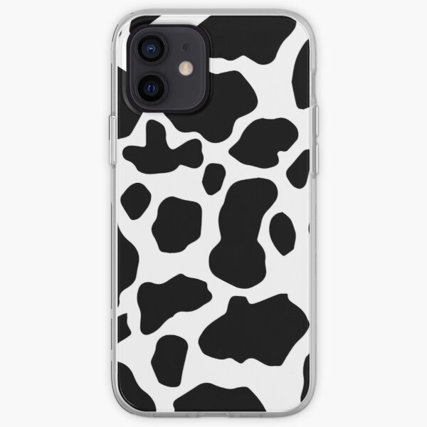 Cow Print (black and white) iPhone Soft Case RB1809 product Offical Cow Print Merch