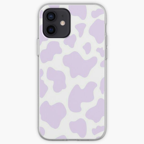 Lilac cow print iPhone Soft Case RB1809 product Offical Cow Print Merch