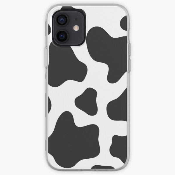 Cow Print Black and White iPhone Soft Case RB1809 product Offical Cow Print Merch