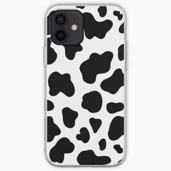 Cow Print, Pattern, Black and White iPhone Soft Case RB1809 product Offical Cow Print Merch