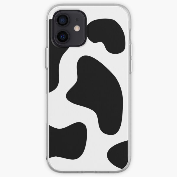 Cow Hide Design in black and white iPhone Soft Case RB1809 product Offical Cow Print Merch