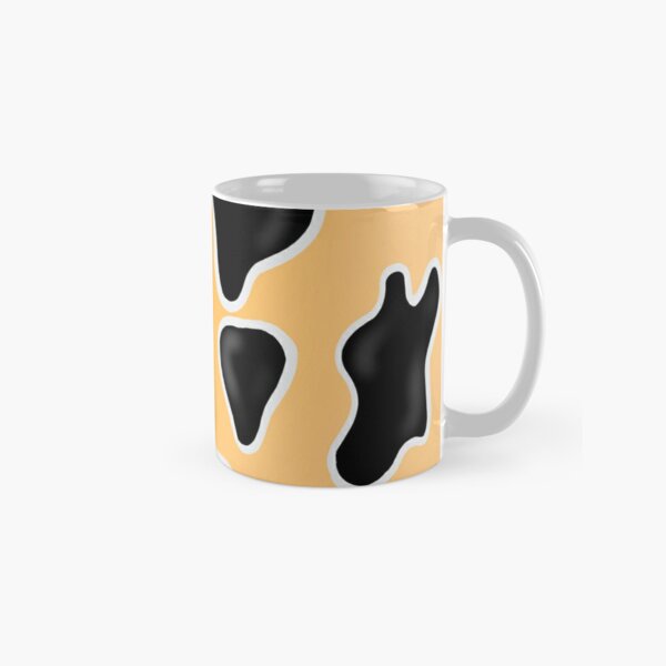 Pastel Orange Cow Print  Classic Mug RB1809 product Offical Cow Print Merch