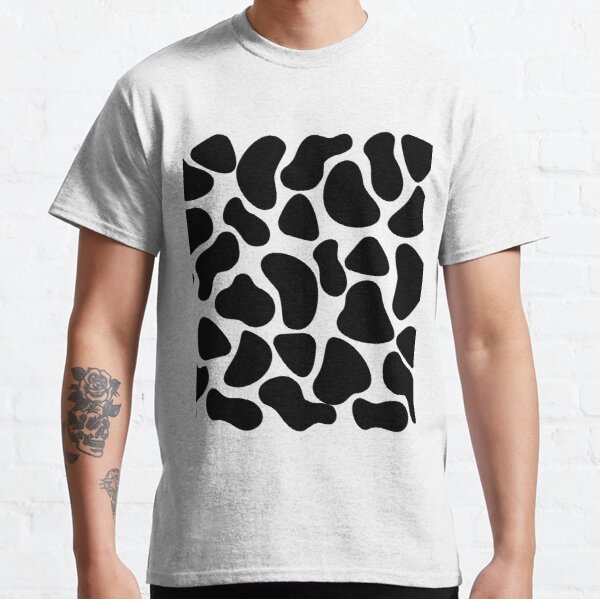 Black and White Animal Print Classic T-Shirt RB1809 product Offical Cow Print Merch
