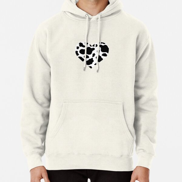 Cow Print Heart Pullover Hoodie RB1809 product Offical Cow Print Merch