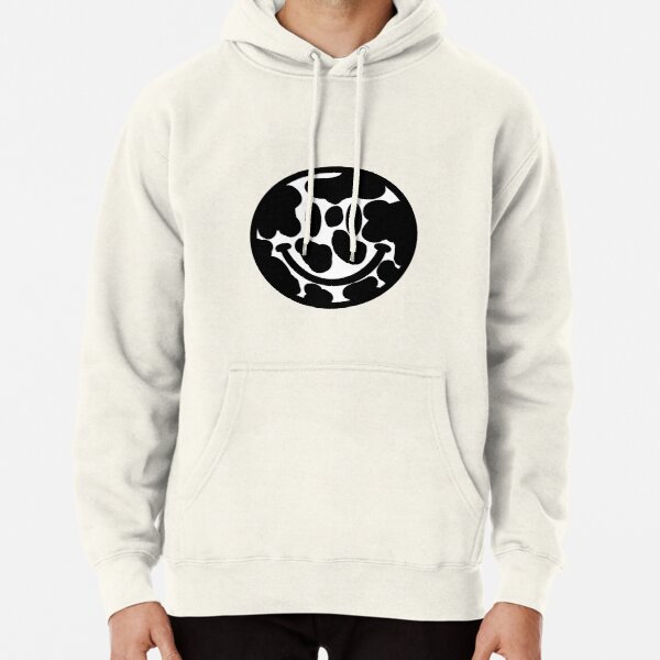 Cow Print Smiley Face Pullover Hoodie RB1809 product Offical Cow Print Merch