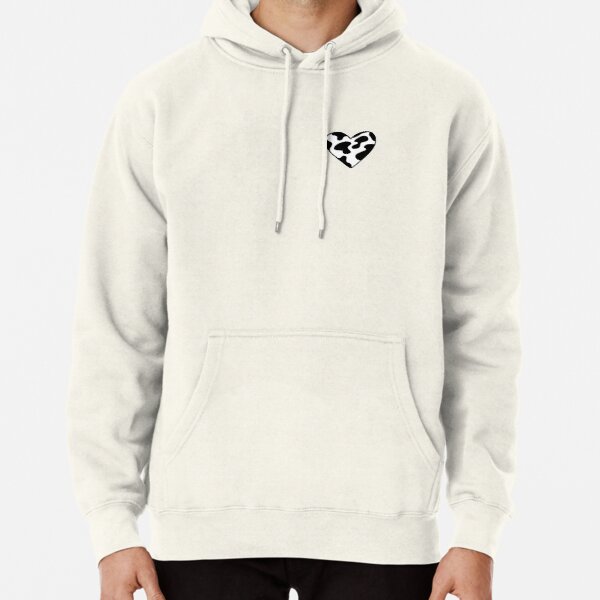 Cow Print Heart Pullover Hoodie RB1809 product Offical Cow Print Merch