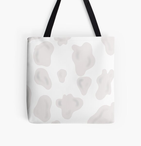 White on White Cow Print  All Over Print Tote Bag RB1809 product Offical Cow Print Merch