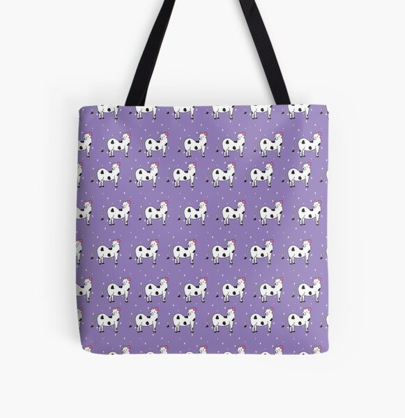 Cute Purple Cow Pattern  All Over Print Tote Bag RB1809 product Offical Cow Print Merch