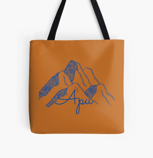Apu - blue on gold All Over Print Tote Bag RB1809 product Offical Cow Print Merch