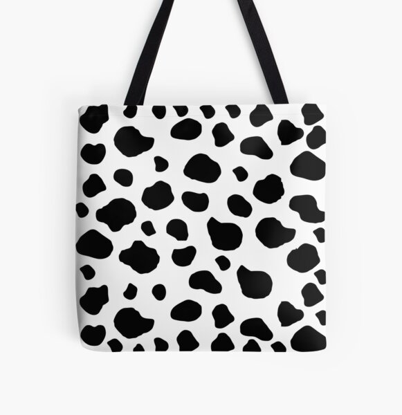 Cow Print, Cow Pattern, Cow Spots, Black And White All Over Print Tote Bag RB1809 product Offical Cow Print Merch