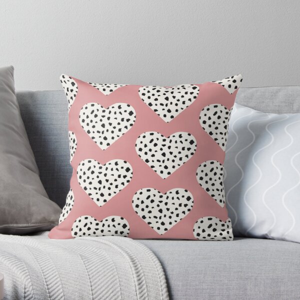 Dotted Spots Y2k aesthetic trendy heart design  Throw Pillow RB1809 product Offical Cow Print Merch