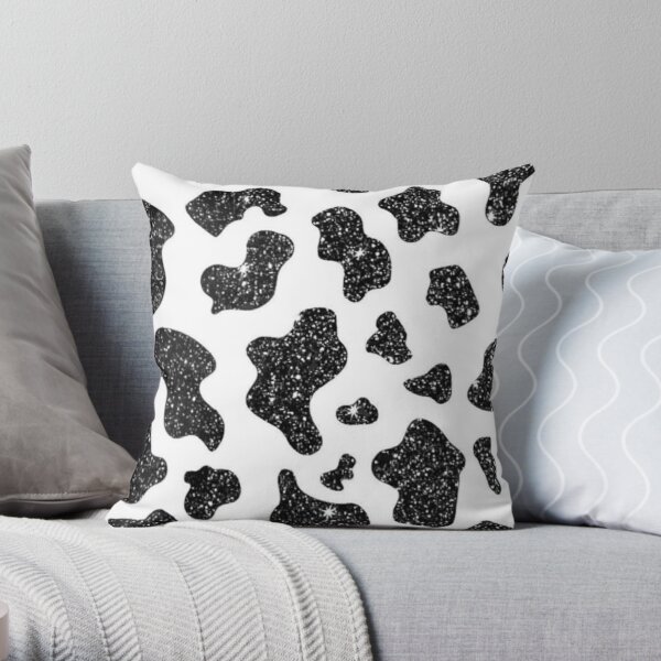 Sparkle Cow Print Throw Pillow RB1809 product Offical Cow Print Merch