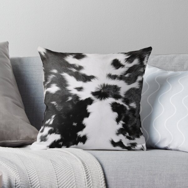 Cowhide Throw Pillow RB1809 product Offical Cow Print Merch