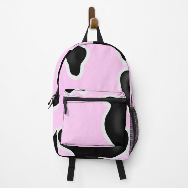 Pastel Pink Cow Print  Backpack RB1809 product Offical Cow Print Merch