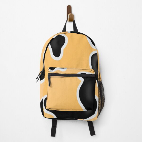Pastel Orange Cow Print  Backpack RB1809 product Offical Cow Print Merch