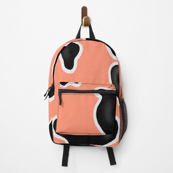 Pastel Red Cow Print  Backpack RB1809 product Offical Cow Print Merch