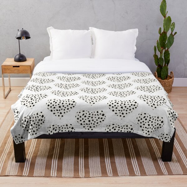 Dotted Spots Y2k aesthetic trendy heart design  Throw Blanket RB1809 product Offical Cow Print Merch