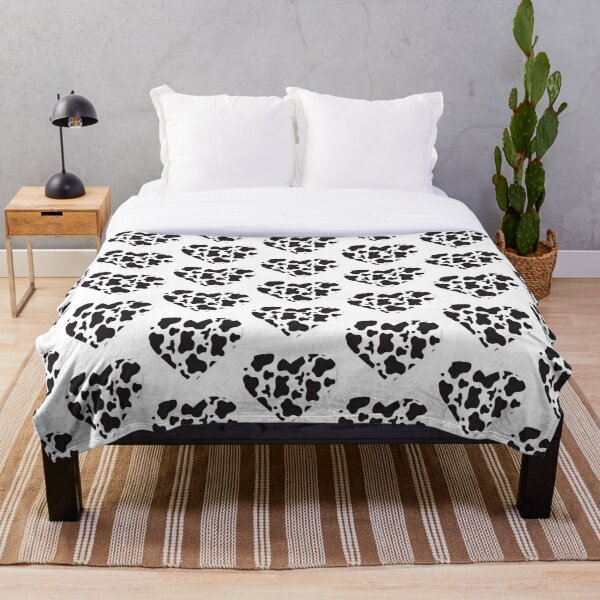 Cow print Spots Y2k aesthetic heart  Throw Blanket RB1809 product Offical Cow Print Merch