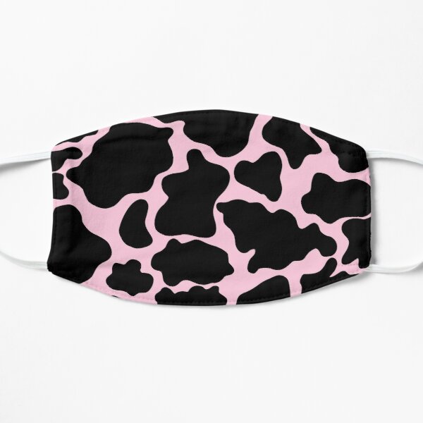 Black and Pink Cow Print Flat Mask RB1809 product Offical Cow Print Merch