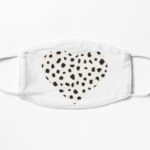 Dotted Spots Y2k aesthetic trendy heart design  Flat Mask RB1809 product Offical Cow Print Merch