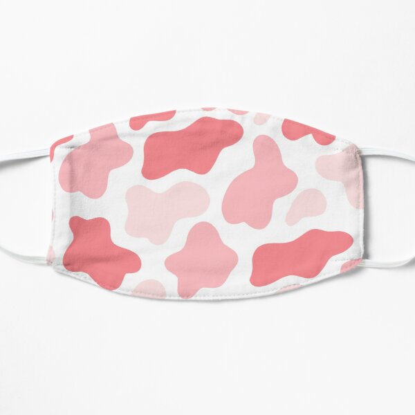 Strawberry Cow Print Flat Mask RB1809 product Offical Cow Print Merch