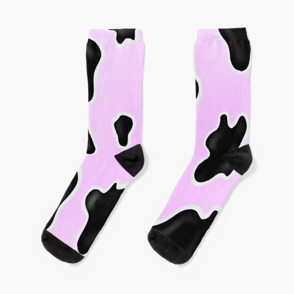 Purple Cow Print  Socks RB1809 product Offical Cow Print Merch