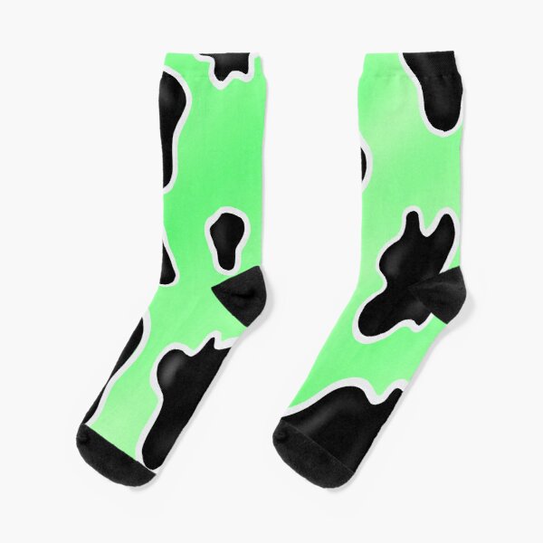 Pastel Green Cow Print  Socks RB1809 product Offical Cow Print Merch
