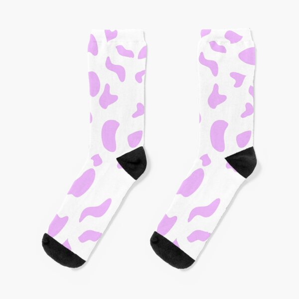 Cow Print on white Socks RB1809 product Offical Cow Print Merch