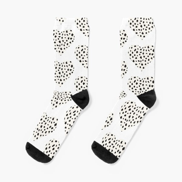 Dotted Spots Y2k aesthetic trendy heart design  Socks RB1809 product Offical Cow Print Merch