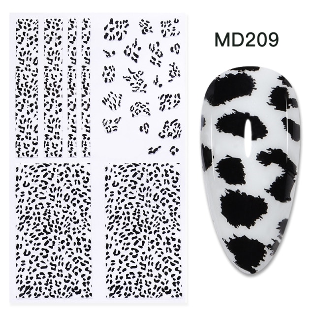 1pc Leopard Wild Animal Skin Nail Foil Sticker Snake Print Nail Art Transfer Slider Starry Sky 14.jpg 640x640 14 - The Cow Print