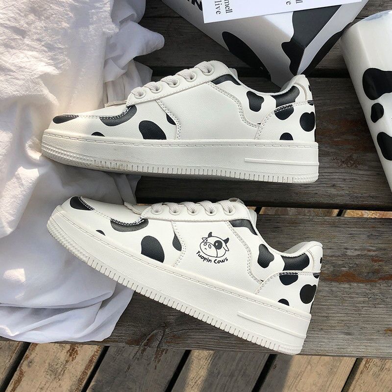 Cow Print Shoes - Patchwork Zapatillas Mujer Fashion Sneakers