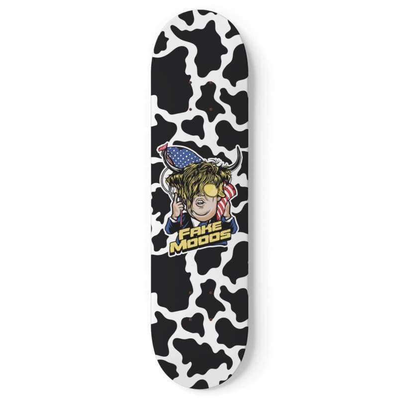 Trump Fake Mooos Skateboard Wall Art CL1211 Without mounts Official COW PRINT Merch