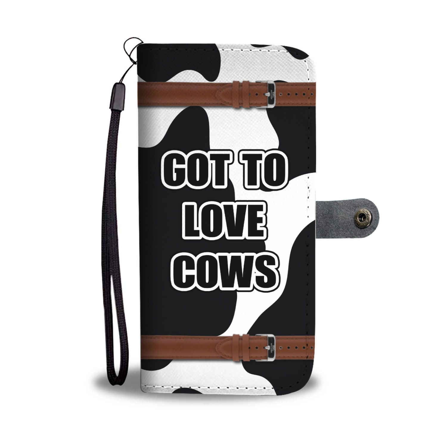 Cow Phone Wallet (With Printed Straps) CL1211 iPhone 12 Official COW PRINT Merch