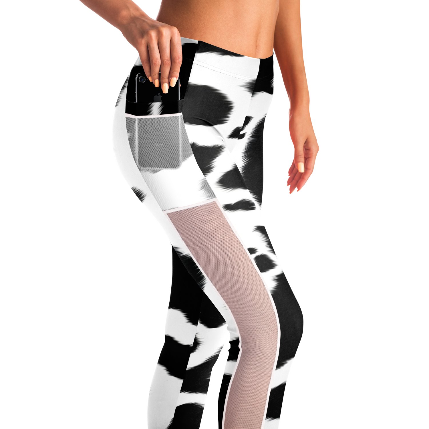 Cow Print Leggings with pockets CL1211 XS Official COW PRINT Merch