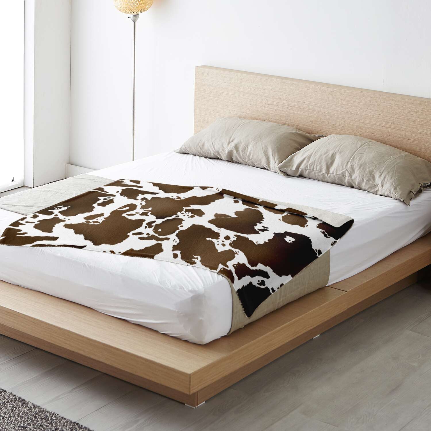 794851d2cea06697124c364124eea405 blanket horizontal lifestyle bedmedium - The Cow Print