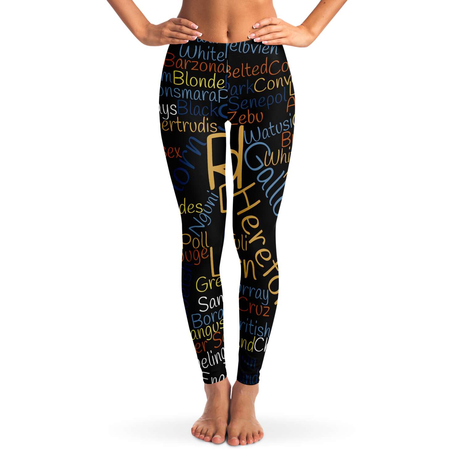 Cow Breed Leggings CL1211 XS Official COW PRINT Merch