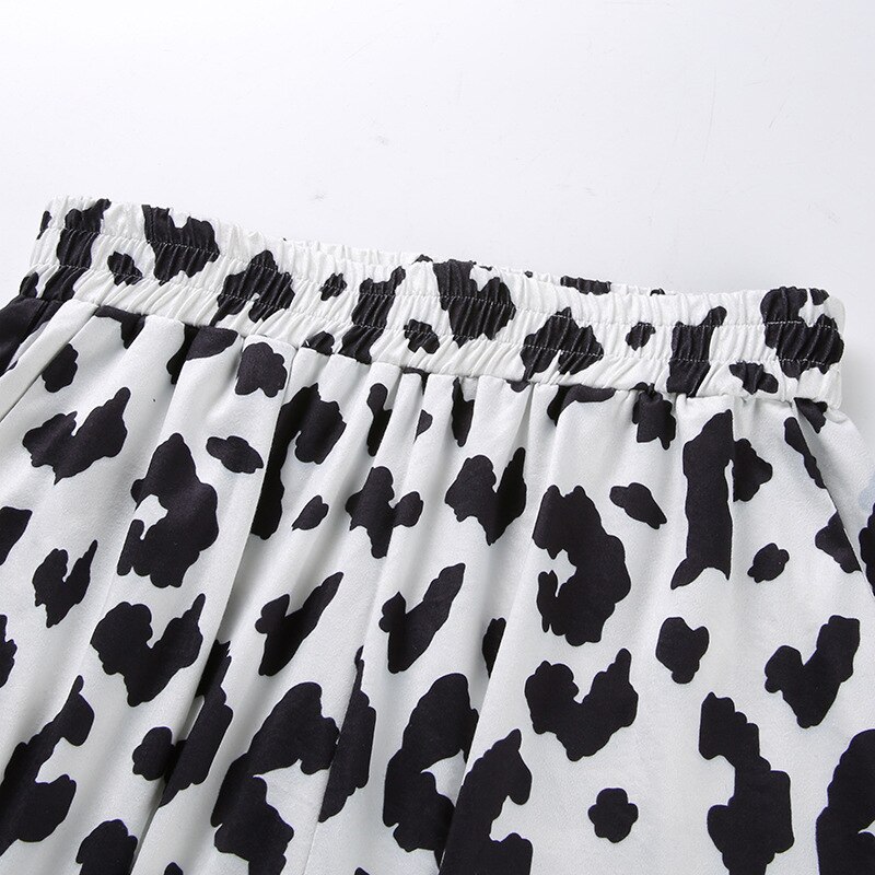 Women s Milk Cow Print Pant Fashion Casual Trousers Jogger Streetwear Female Clothes Elastic Waist DG047 4 - The Cow Print