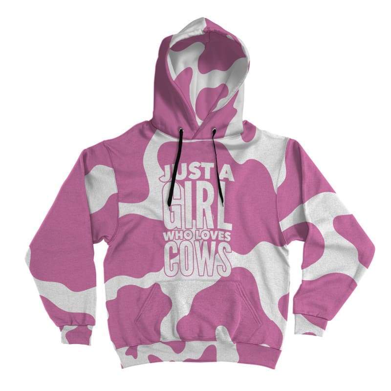 Pink Cow Lover Hoodie CL1211 XS Official COW PRINT Merch