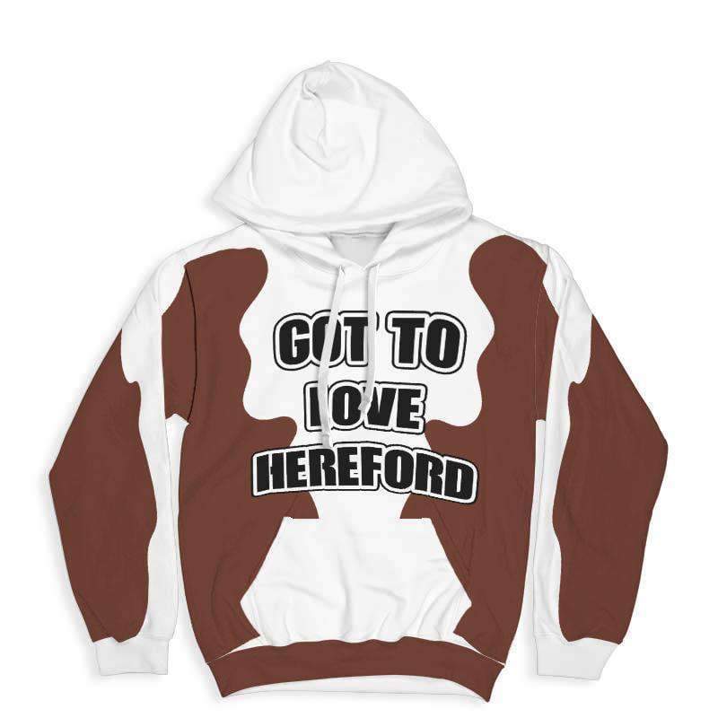Hereford Hoodie CL1211 XXS Official COW PRINT Merch