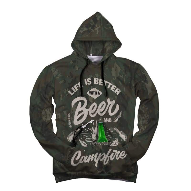 Beer Pocket Hoodie CL1211 XS Official COW PRINT Merch