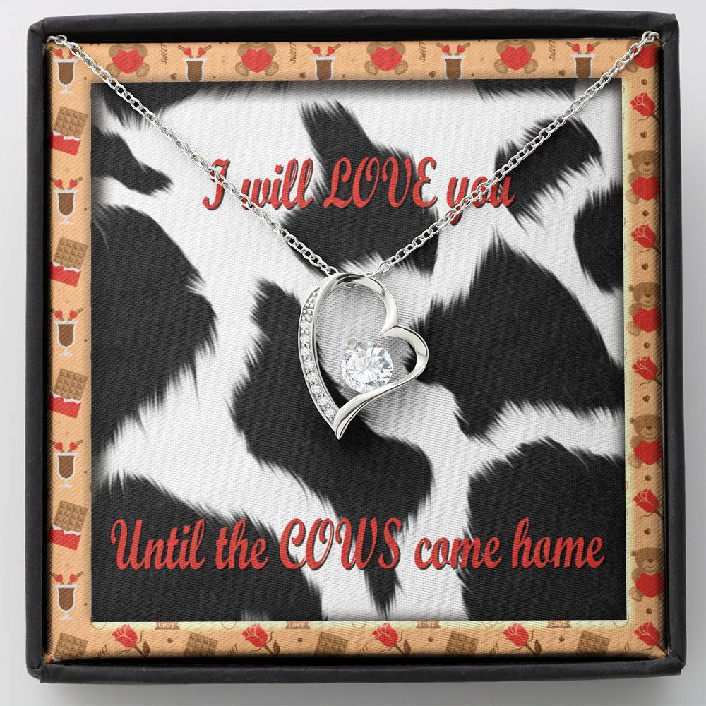 Cow Love Necklace CL1211 Standard Box Official COW PRINT Merch