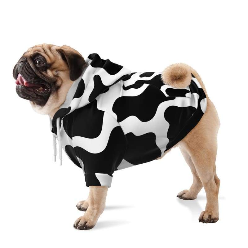 Cool Cow Print Hoodie For Dogs CL1211 XXS Official COW PRINT Merch
