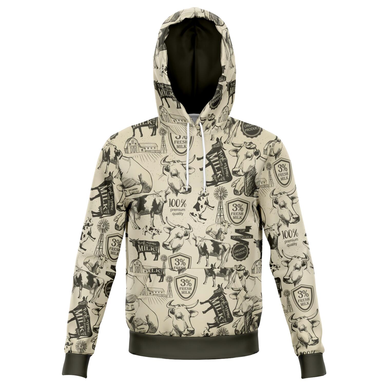 Lots Of Cows Hoodie CL1211 XS Official COW PRINT Merch