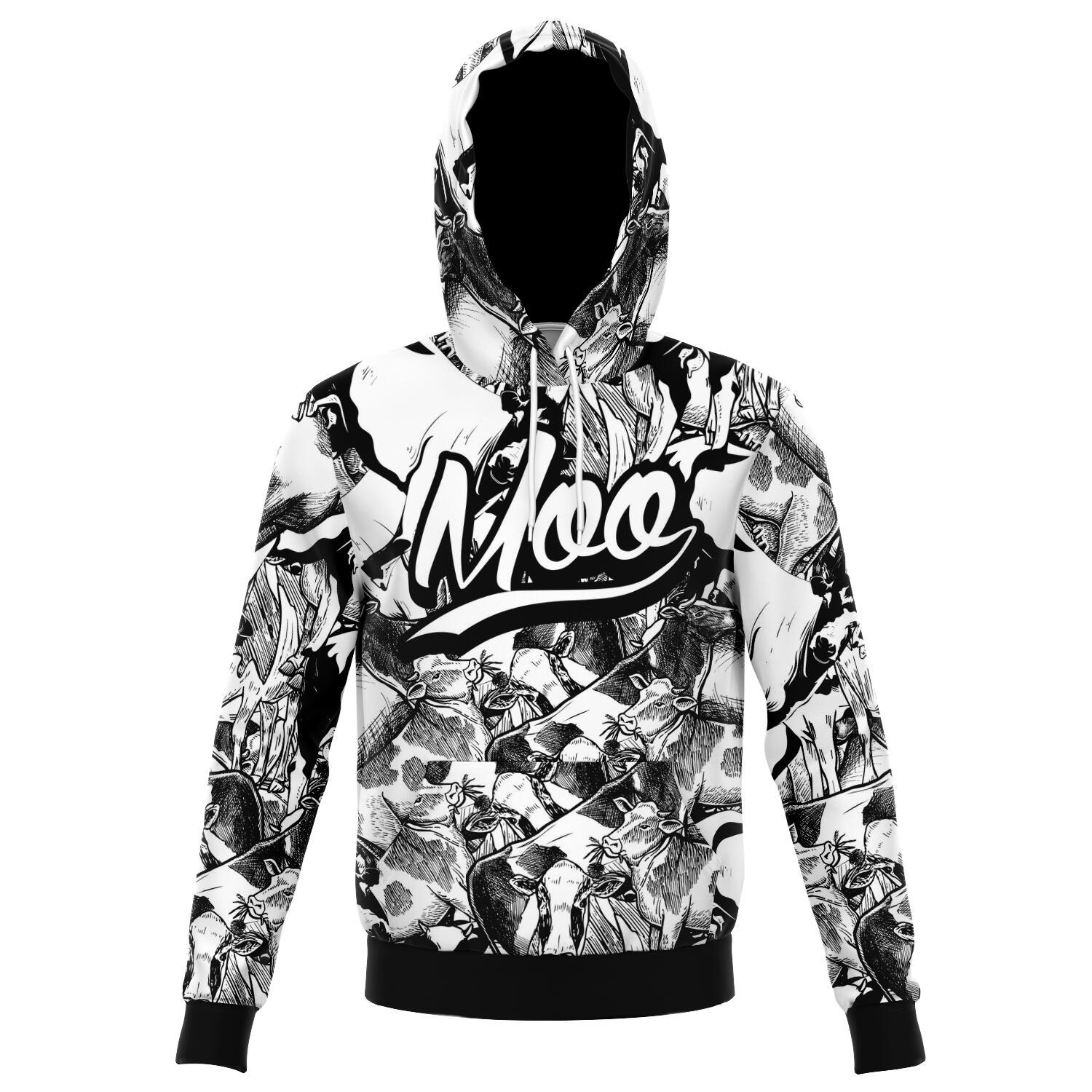 Moo Cow Hoodie CL1211 XS Official COW PRINT Merch