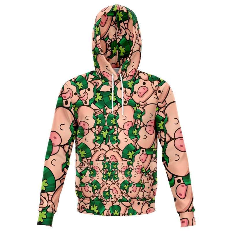 St Paddy Piggy Hoodie CL1211 XS Official COW PRINT Merch