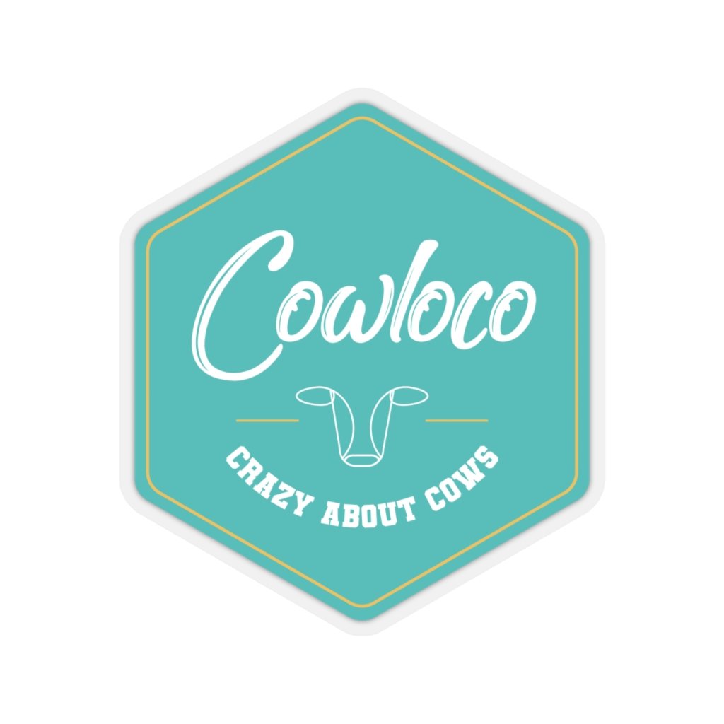 Cow Loco Stickers CL1211 6" × 6" / Transparent Official COW PRINT Merch
