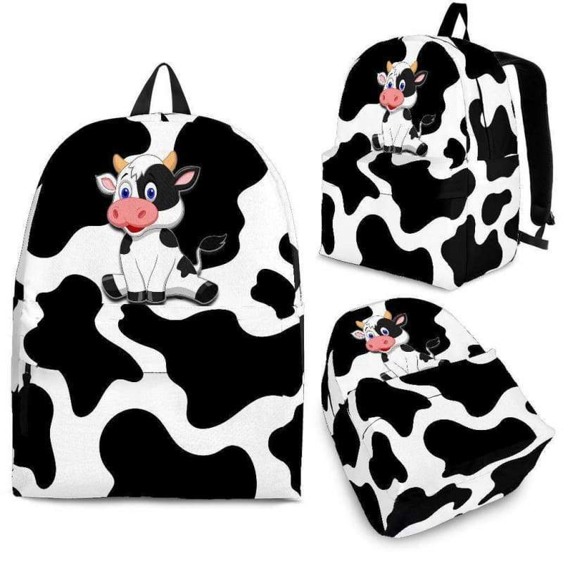 Premium Cow Print Backpack CL1211 Backpack - Black - Cow Backpack - Calf / Adult (Ages 13+) Official COW PRINT Merch